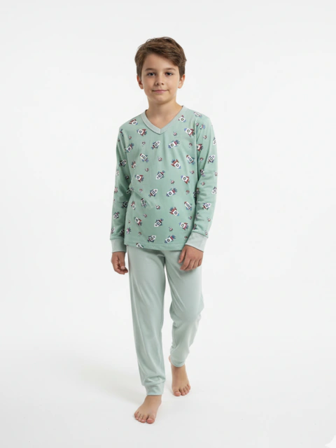 Pijama Infantil Menino Longo Suede