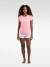 Pijama Fem. Short Doll Manga Curta Malha PV - loja online