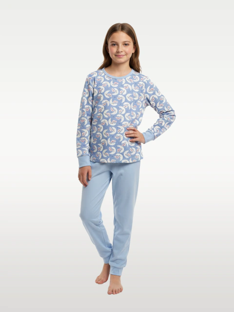 Pijama Infantil Menina Longo Suede