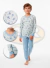 Pijama Infantil Menino Foguete Tubarão Suede