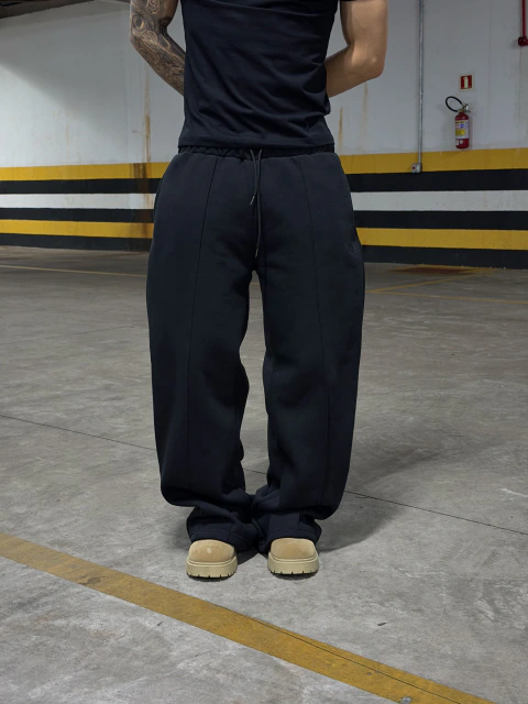 CALÇA BAGGY MOLETOM “ BLACK RECORT” BASIC