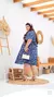 Vestido Plus Size Elisa Azul - comprar online