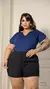 Blusinha Plus Size azul na internet