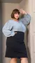Imagem do Saia Plus Size Lápis Secretária preta