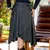 Saia Plus Size Montana Transpassada preta