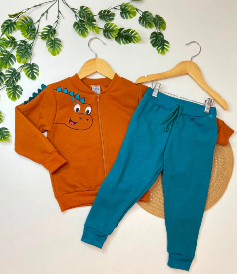 CONJUNTO TAM 3 MOLETON MENINO 5204
