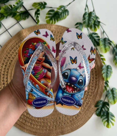 CHINELO HAVAIANAS STITCH E LILO