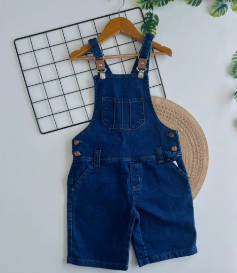 JARDINEIRA JEANS E COLOR MENINO 53505