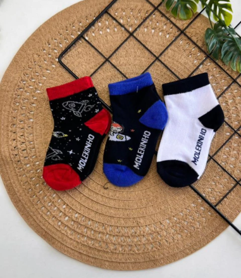 MEIA MOLEKINHO KIT 3 PÇ 136