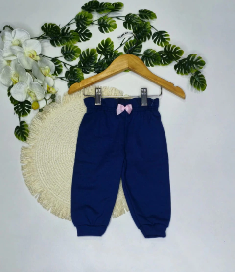 CALÇA MOLETON COM LAÇO MENINA 7201 - comprar online