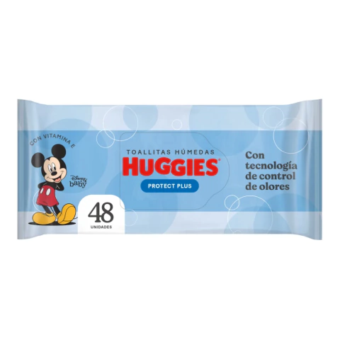 Huggies Toallas Mickey Protect Plus Flow Pack 48 Un Mary Sant Perfumeria