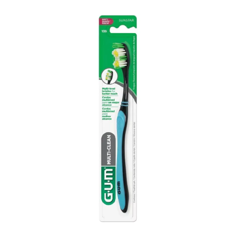 GUM Cepillo Dental 135 Multi Clean Suave x 1 un Cepillo Dientes Mary Sant Perfumeria