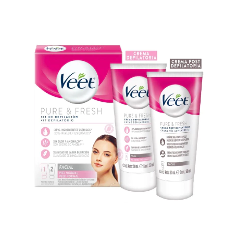 Veet Kit Facial Crema Depilatoria Facial + Post Depilatorai Mary Sant Perfumeria