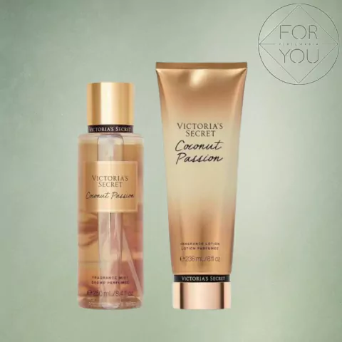 Kit Body Splah + Creme Hidratante Coconut Passion Victoria's Secret 236ml+250ml