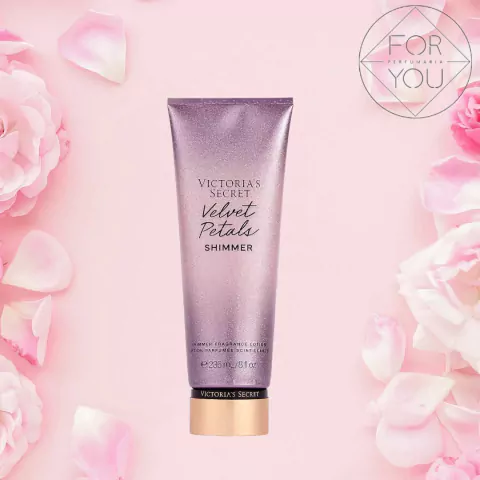 Victoria's Secret Velvet Petals 236ml Loção Corporal Shimmer