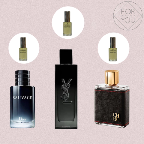 Combo Decant Sauvage EDT + MYSLF EDP + CH Men