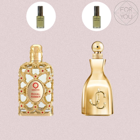 Combo Decant Royal Amber + I Want Choo Le Parfum