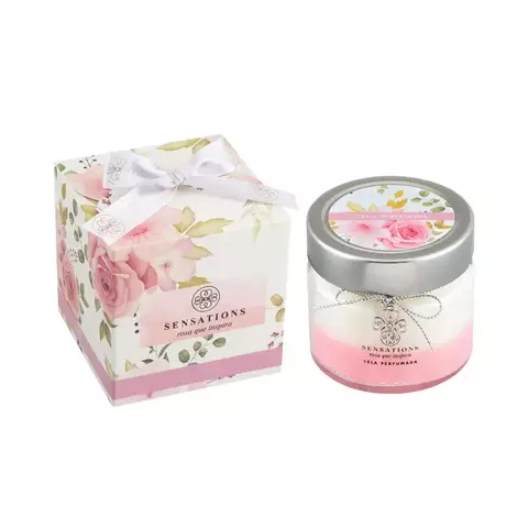 Flora Vie Vela Perfumada Rosa que Inspira 170g