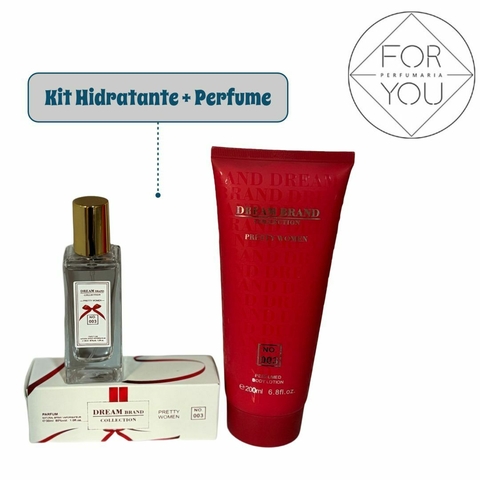 Kit 003 Hidratante + Perfume Brand Collection inspiração CH