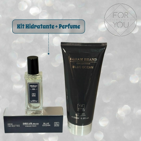 Kit 070 Hidratante + Perfume Brand Collection inspiração Bleu Chanel