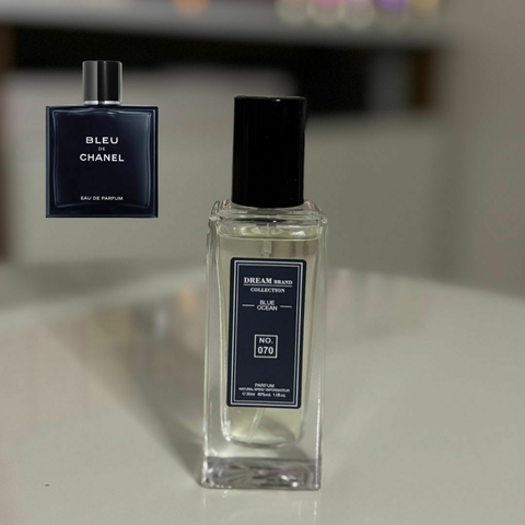 Perfume Tubete 070 Dream Brand Collection 30ml inspiração Bleu Chanel - comprar online