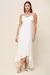 Vestido Slip Acetinado Off White