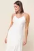 Vestido Slip Acetinado Off White - comprar online