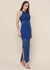 Vestido Longo Tricô Azul Marinho - comprar online