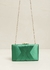 Bolsa Clutch Trançada Verde