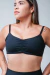 Top franzido preto costas nua REF: 0086