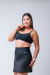 Top franzido preto costas nua REF: 0086