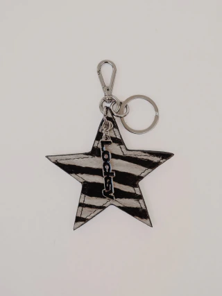 Star Keychain (Zebra)