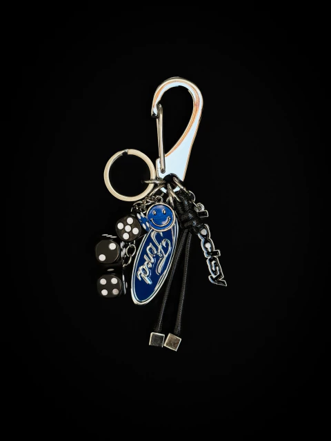 Blue Racer Keychain