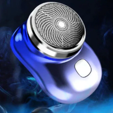 Mini Barbeador Elétrico Portátil à Prova D'Água com Carregamento USB Tipo-C