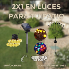 ¡2X1 PARA TU HOGAR! GUIRNALDA LED SOLAR + LUCIERNAGA LED SOLAR DE REGALO