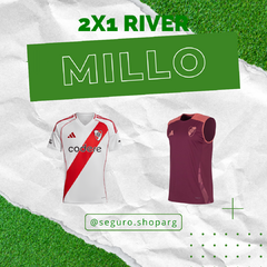 COMBO RIVER TEMPORADA 25 - 2X1 EN CAMISETA + MUSCULOSA