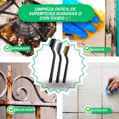 SET 3 MINI CEPILLOS + DISPENSER DETERGENTE PORTA ESPONJA - 2X1 HASTA AGOTAR STOCK - comprar online