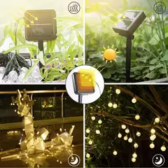 ¡2X1 PARA TU HOGAR! GUIRNALDA LED SOLAR + LUCIERNAGA LED SOLAR DE REGALO - comprar online