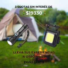 LINTERNA LASER TORCH MASTER X50™ + MINI LINTERNA LLAVERO POCKET LIGHT™