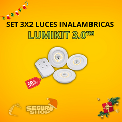 SET 3X2 LUCES INALAMBRICAS LUMIKIT 3.0™ - 50%OFF