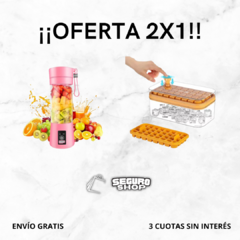 MINI LICUADORA PORTATIL PRO SEGURO - ¡LLEVATE DE REGALO UNA CUBETERA CON CAJA Y TAPA!