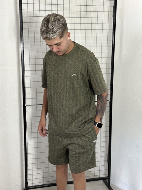 Conjunto Lacoste Monograma - Verde
