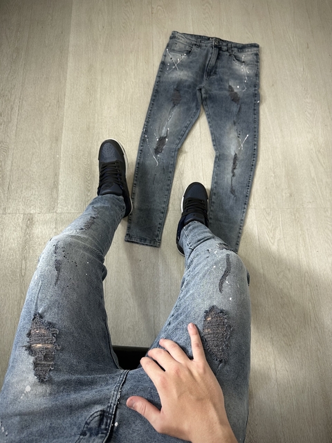 Calça Modelo Jogador - Jeans Light Blue - comprar online