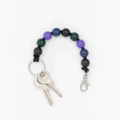 Chaveiro Iná - Azul com Preto - comprar online