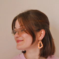 Brinco Zara - Laranja - comprar online