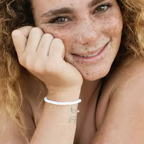 Pulseira Disquinhos Branca