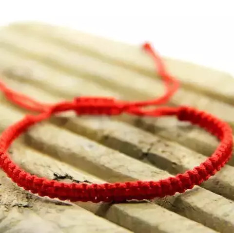 Pulseira Macramê Vermelha
