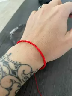 Pulseira Vermelha - Miçanga Mini