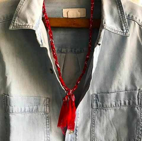 Colar Bandana Vermelho