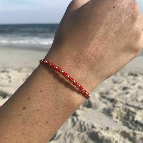 Pulseira Vermelha Macramê - comprar online
